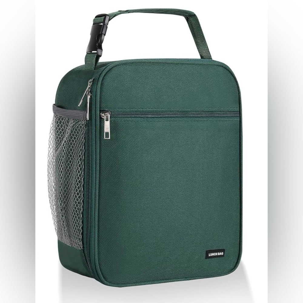 Luxurious Green Travel Bags with Structured Design and Metallic Hardware